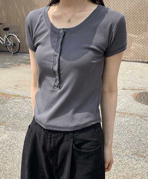 지초이 [jichoi COMFORT] 23-002 ZIP SHIRT (LIGHT GREY) - 위시버킷