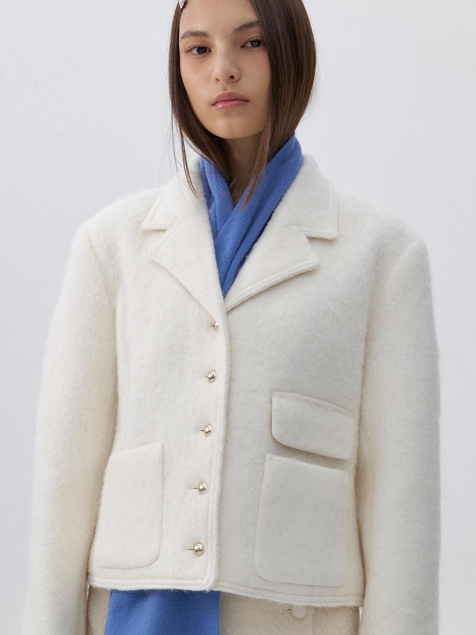 MOHAIR JACKET - ivory