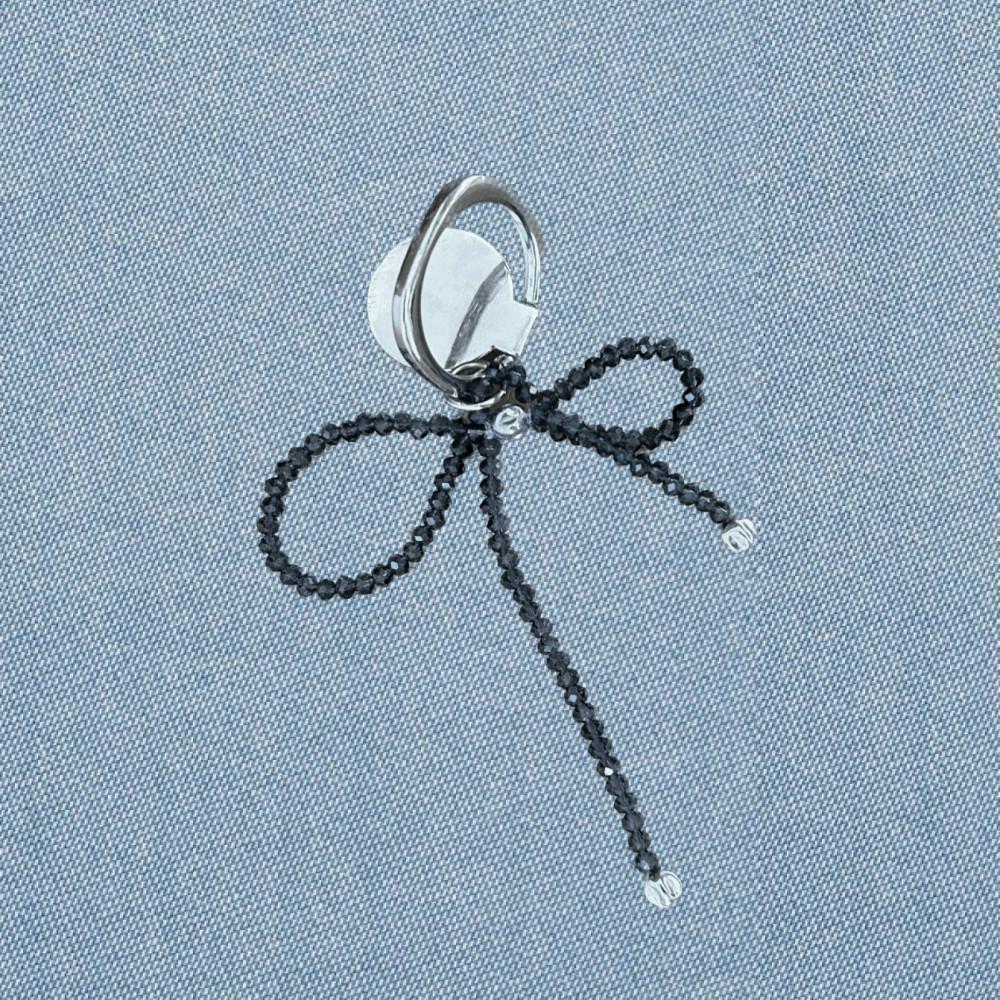 Loumoi ring tok _ Denim beads ribbon (16일이후순차적발송)