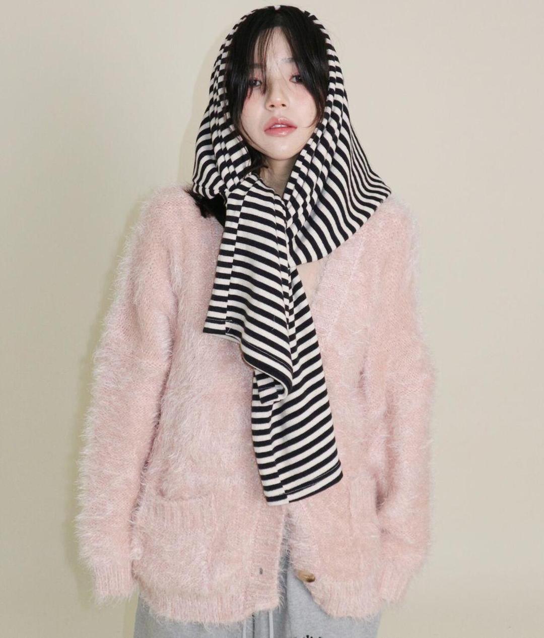 페더얀  루즈 롱 앙고라 가디건