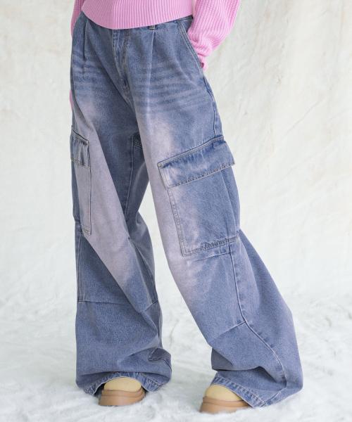 어반드레스(AVANDRESS)  Side Big Cargo Pants VINTAGE PINK - 사이즈 & 후기 | 무신사