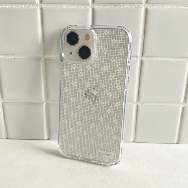 [phone case] pure lace clear gel hard
