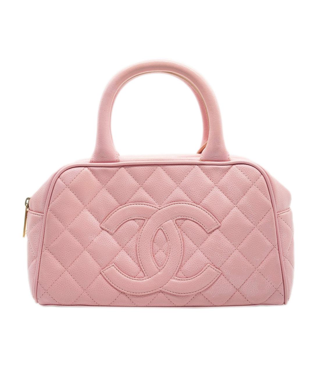 Chanel Bowling pink caviar bag AVC1836