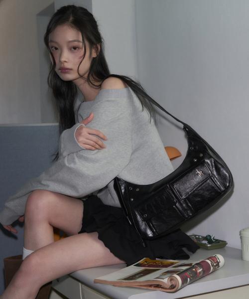 레이어링 숄더 앤 크로스백 [BLACK]