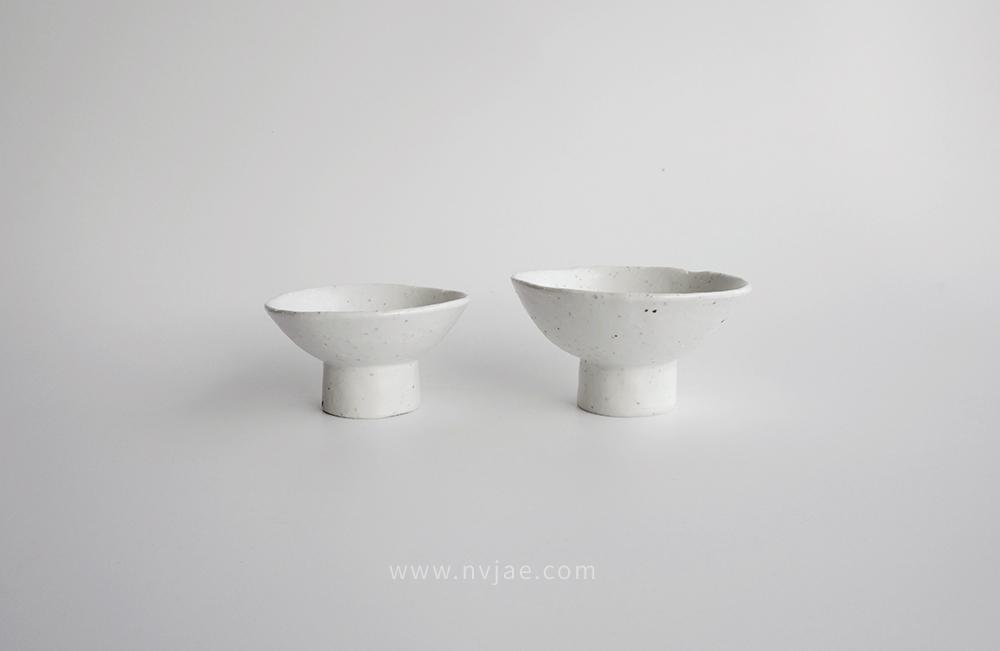 굽볼(2size)_Rough white