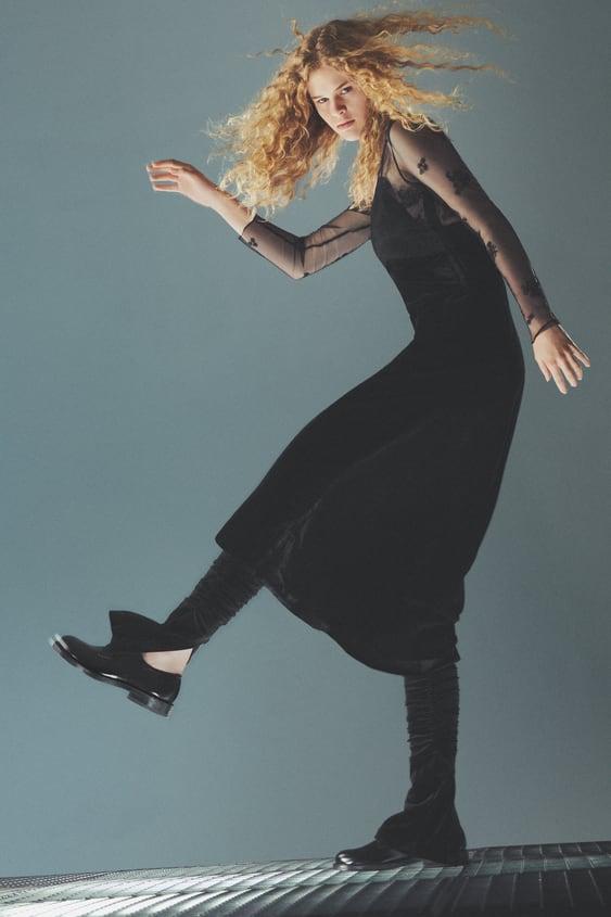 벨벳 콤비 원피스