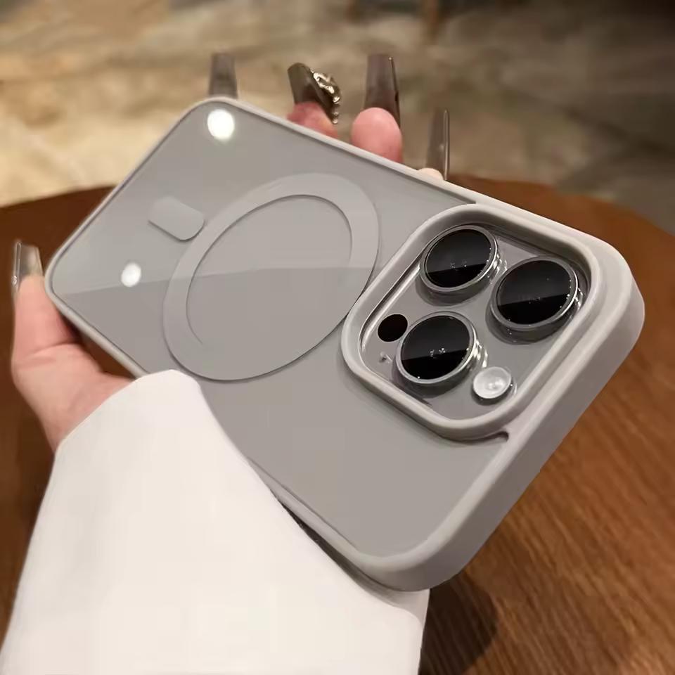 삼성 갤럭시 S25 울트라 S24 S23 FE S22 S25 플러스 소프트 투명 전화 커버에 대한 Magsafe 자기 무선 충전 케이스