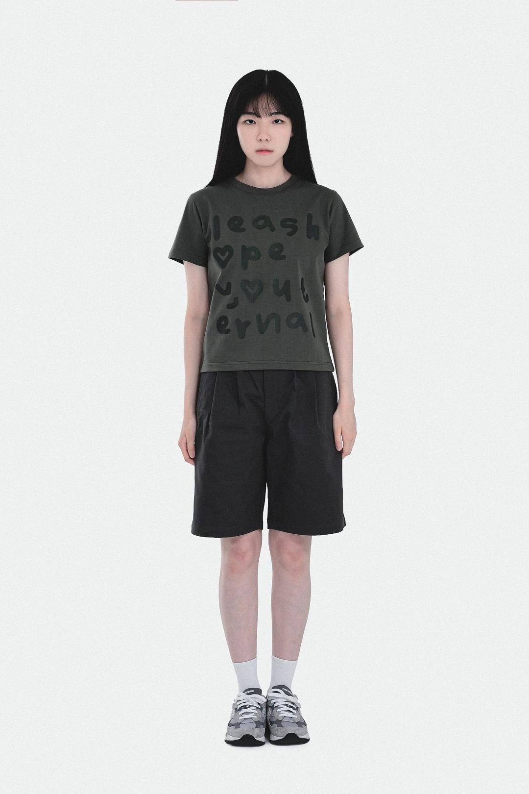 alphabet Tee KHAKI
