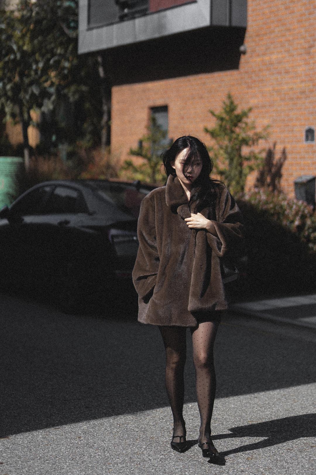 Mocha Fur Coat(Brown)