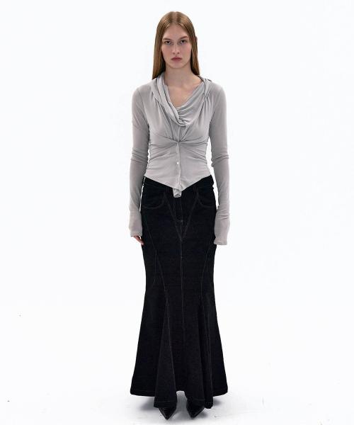 2000아카이브스(2000ARCHIVES)  MERMAID CARGO SKIRT (VINTAGE BLACK) - 사이즈 & 후기 | 무신사