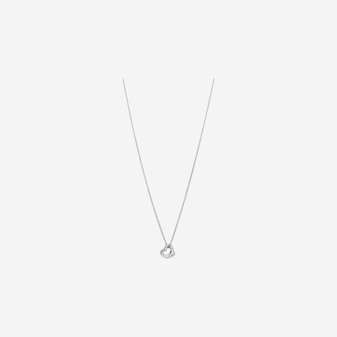 Tiffany & Co. Elsa Peretti Open Heart Pendant 7mm Sterling Silver
