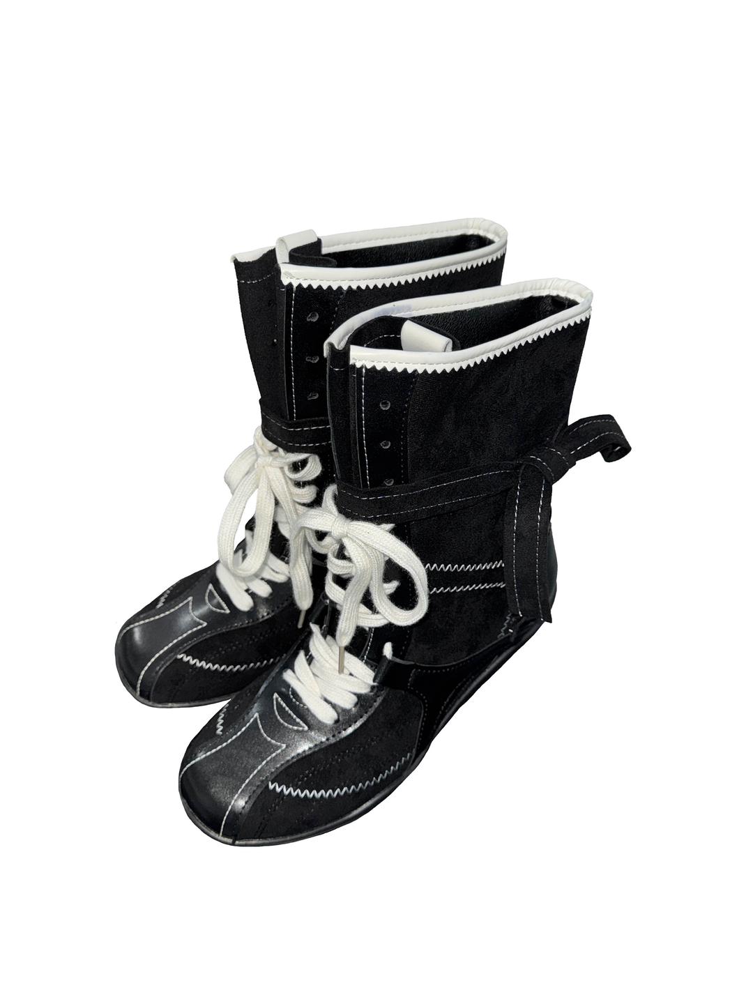 *select* Black Stitch Sneakers