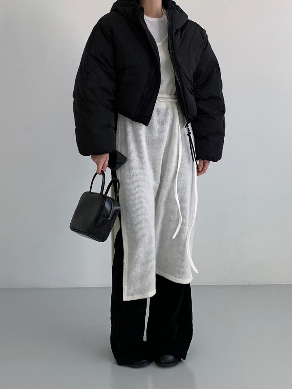 레이어드 니트 원피스 (2color)