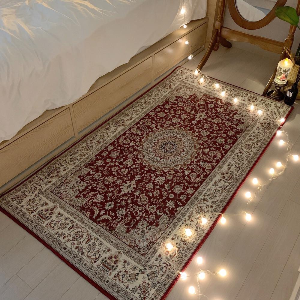 워셔블 페르시안 엔틱 북유럽 단모 먼지없는 거실 카페트 러그