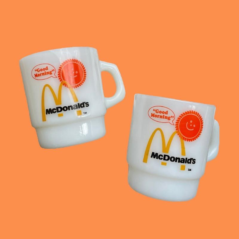Mcdonald's Milk Glass Mug