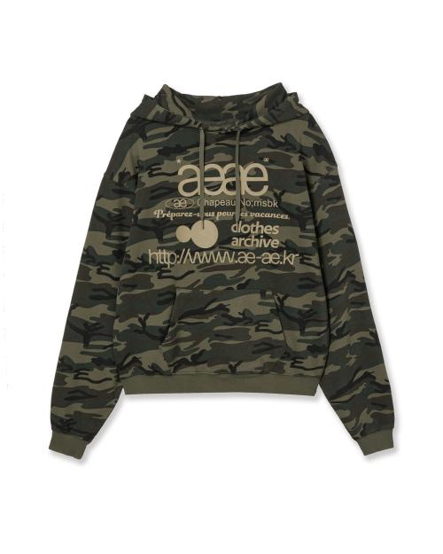 WEB LOGO LOOSED HOODIE [CAMO]