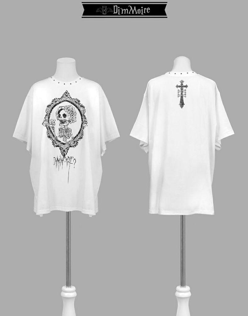 DimMoire【ディムモアール】Baby Skull BIG T/White