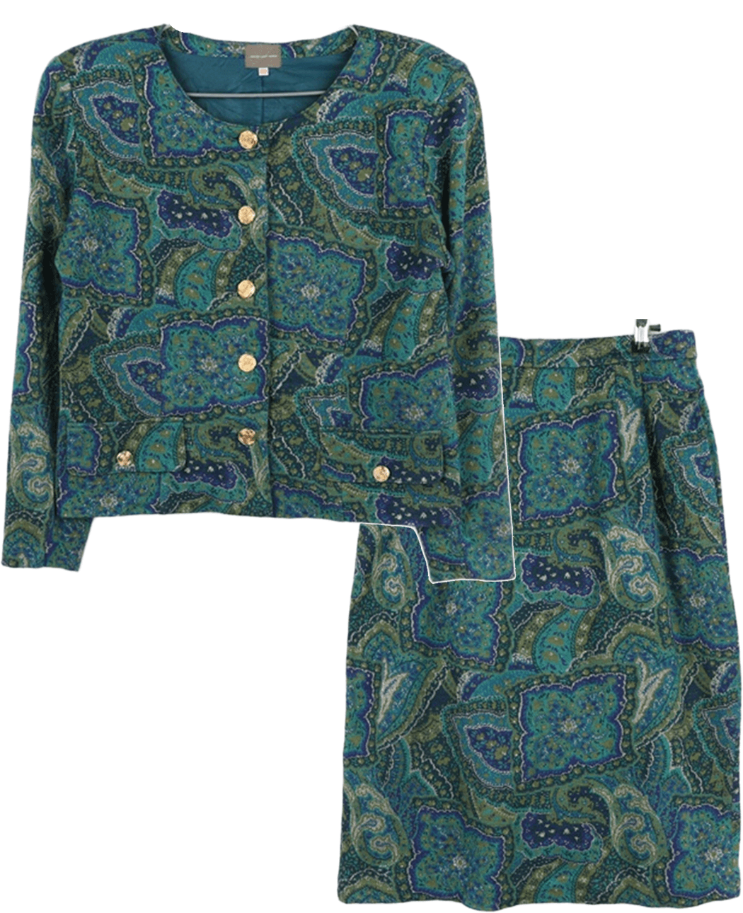 RENOWN LADIES FASHION 울 빈티지 투피스 셋업 빈트로-104172