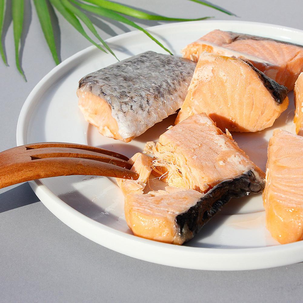 도란도란 촉촉한 스팀연어 한입용 100g 강아지 고양이 수제간식 부드러운 습식 영양 간식