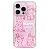 수심 Pink Bunny Case 아이폰 케이스 토끼 투명 하드 13 14 귀여운 감성