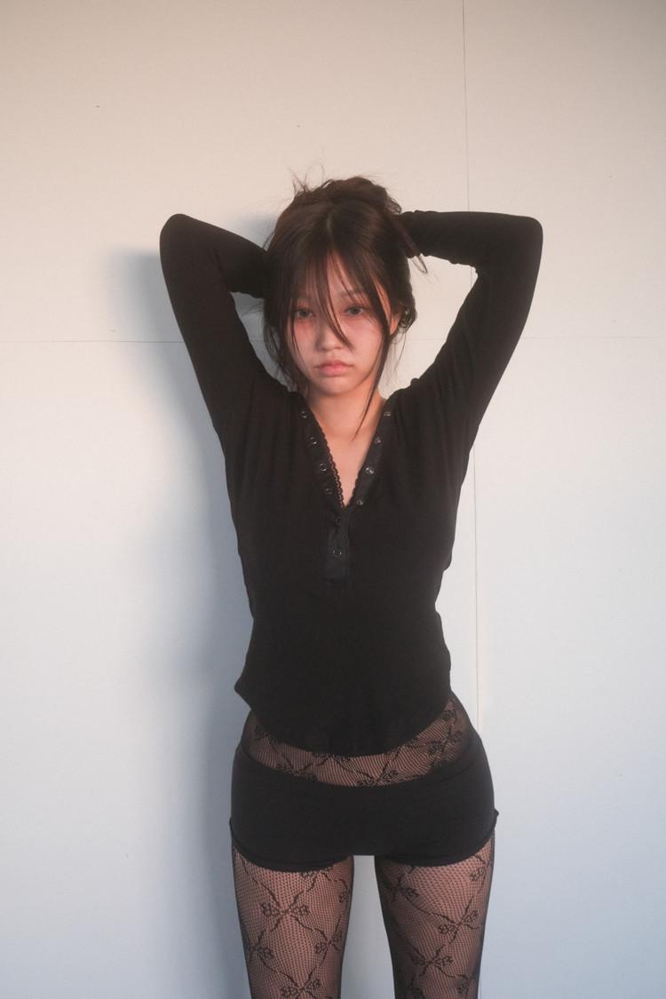 Cindy hoodie top (bl)