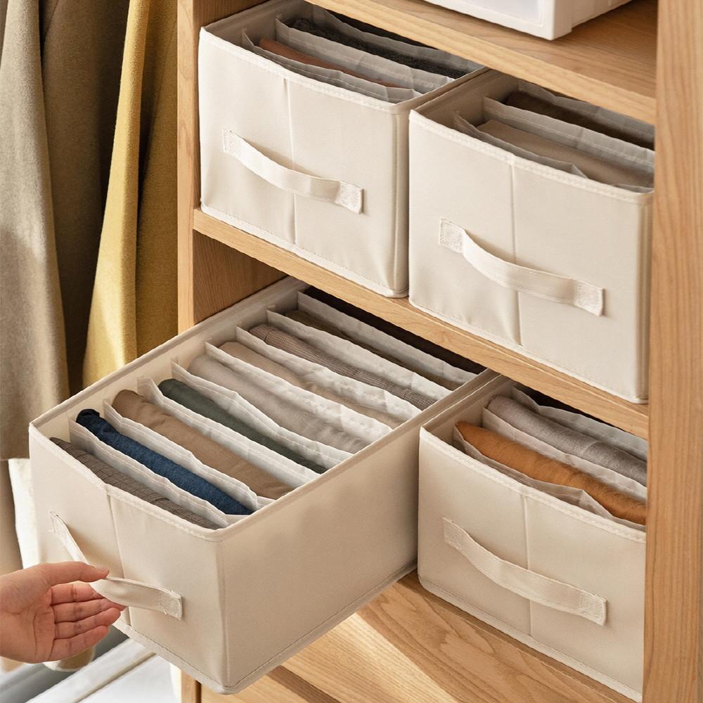 탄탄한 옷정리함 의류 티셔츠 바지 브래지어 정리함 수납 옷정리트레이 옷장수납함