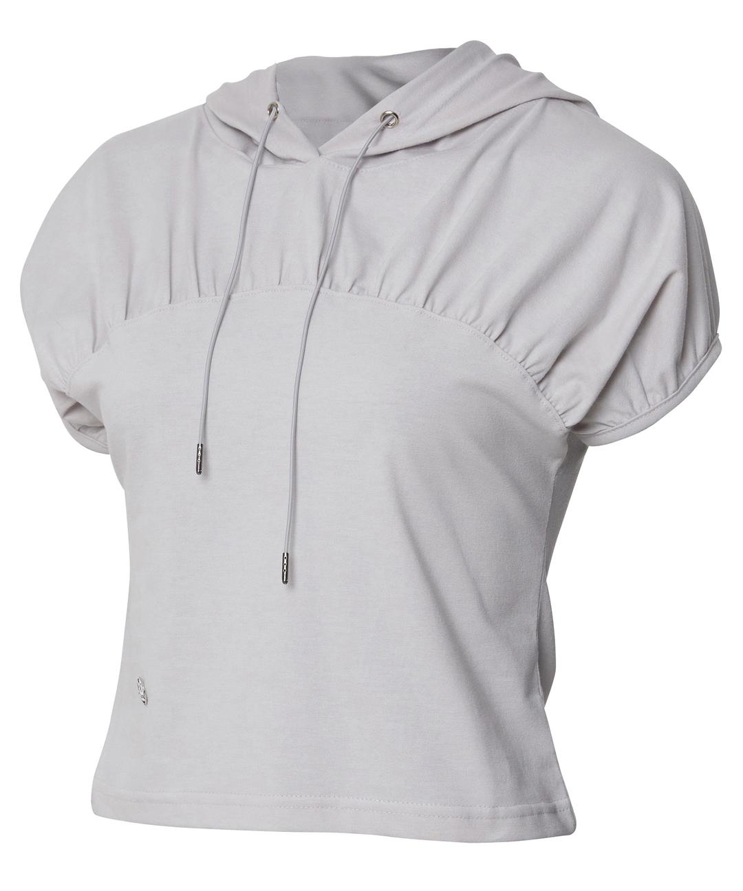 Kaya Shirred Hoodie (FL-159_Gray)