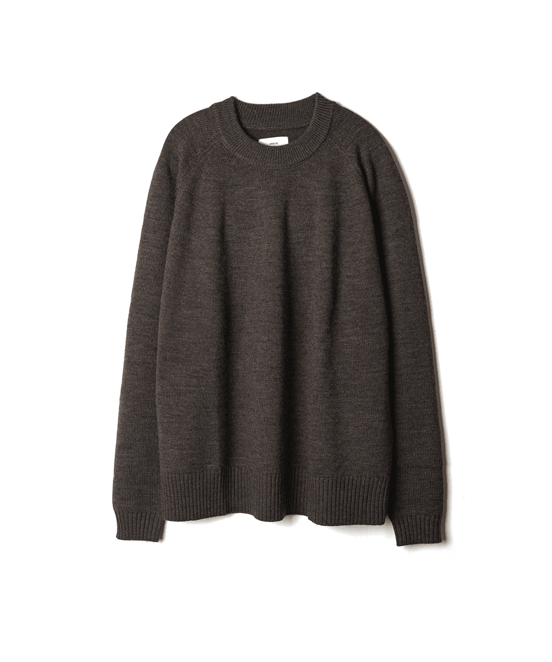 Extra Fine Round Neck Knit - Mocha Brown