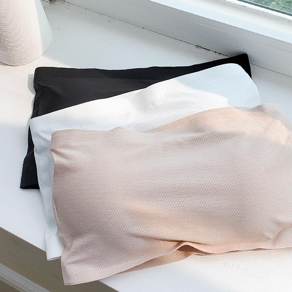 예쁨 매쉬 심리스 튜브탑(캡 탈부착 가능)