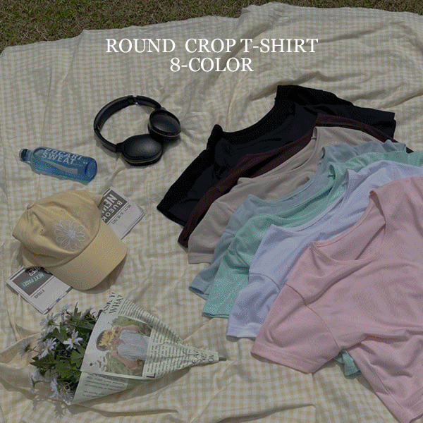 (1+1+1+1+1)에센셜 데일리 라운드 크롭티