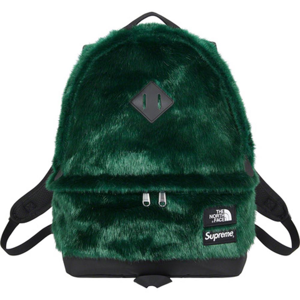 슈노 슈프림 노스페이스 폭스 퍼 백팩 그린 FW20 Supreme The North Face Faux Fur Backpack