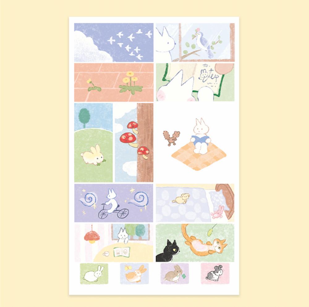 [taptaptoptop] 일상 단편 모음집 모조지 스티커