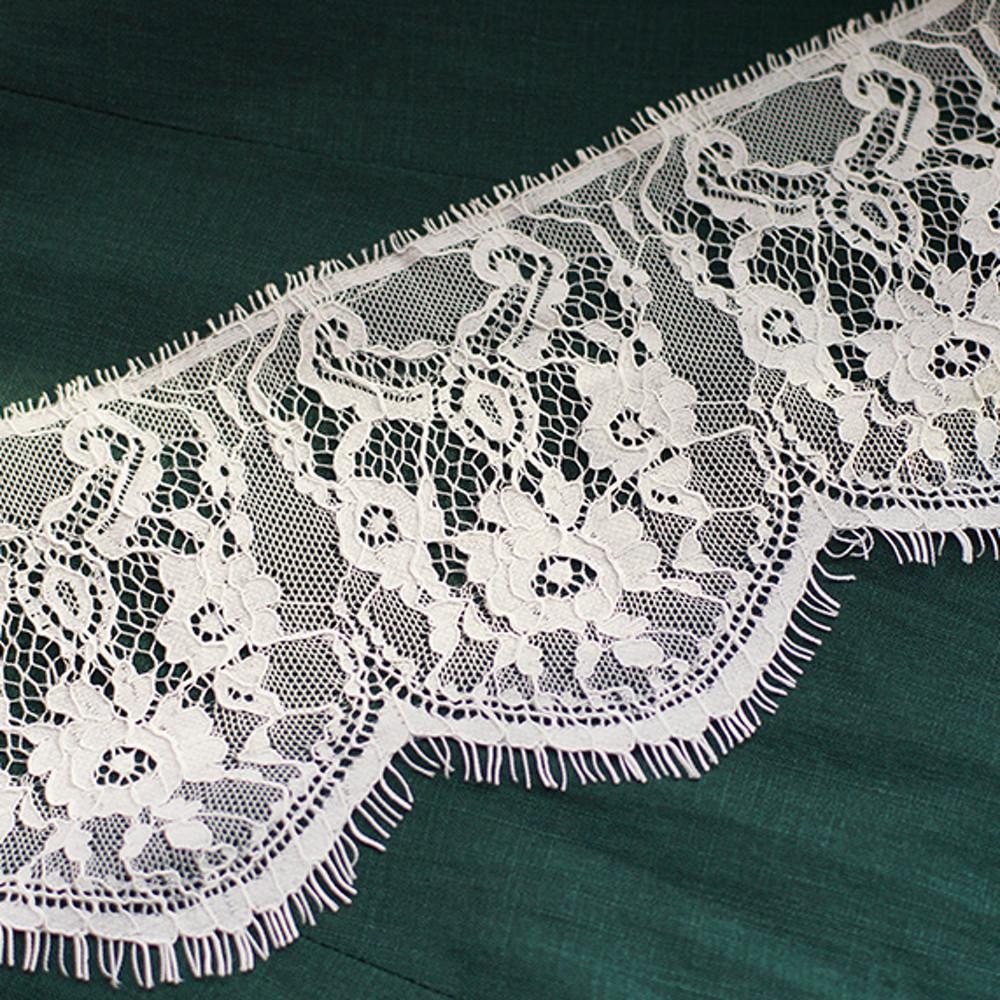 [무료배송] [코드사 랏셀 수술커트지] [3야드 1컷] 레이스앤 14.5 - 15.0cm 백아이 블랙 ras 041 bras 041