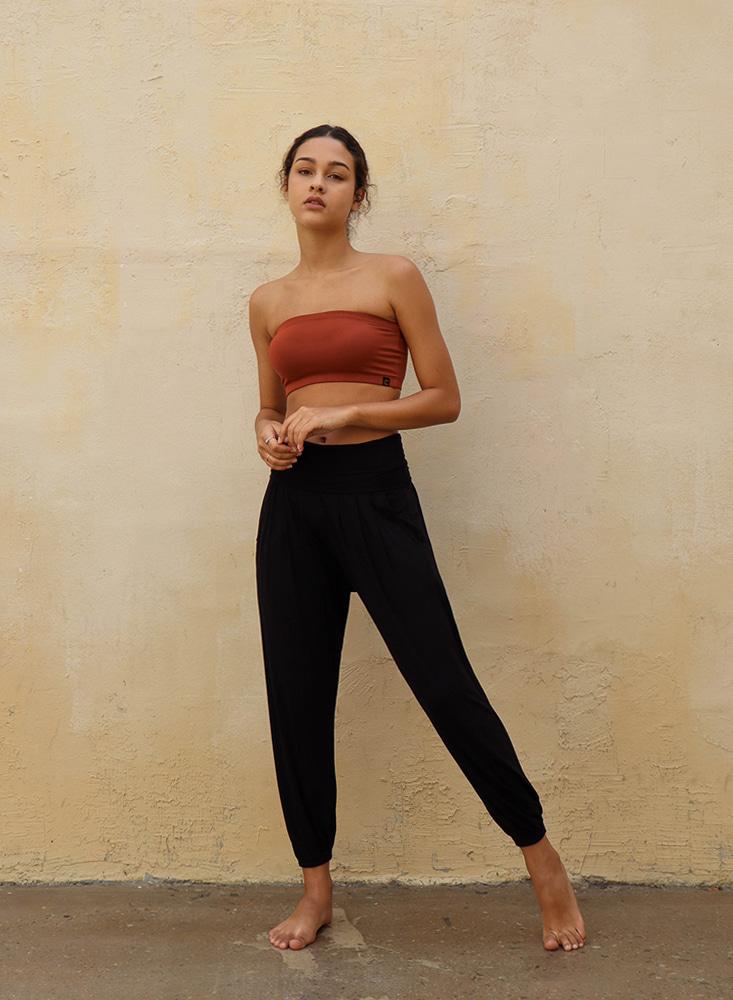 하타 팬츠 - 블랙