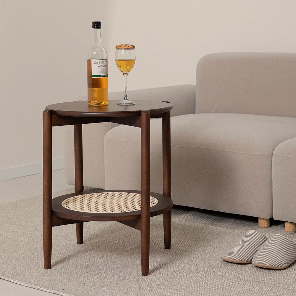 베니스 라탄 침대 소파 사이드 테이블