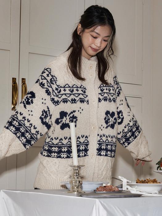 lotsyou_Sweetie Holliday Cardigan Ivory