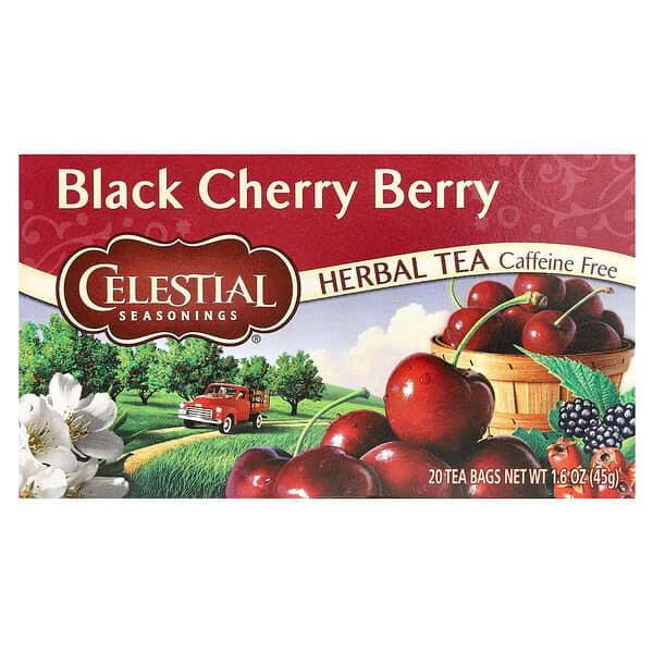 Celestial Seasonings, 허벌 티, 블랙 체리 베리, 무카페인, 20 티백, 1.6 oz (44 g)