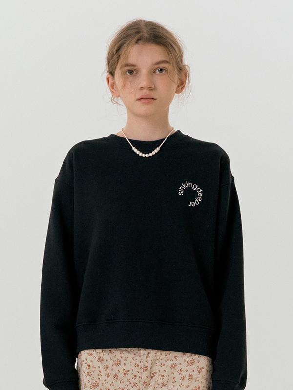 Circle Logo Sweat Shirt / Black