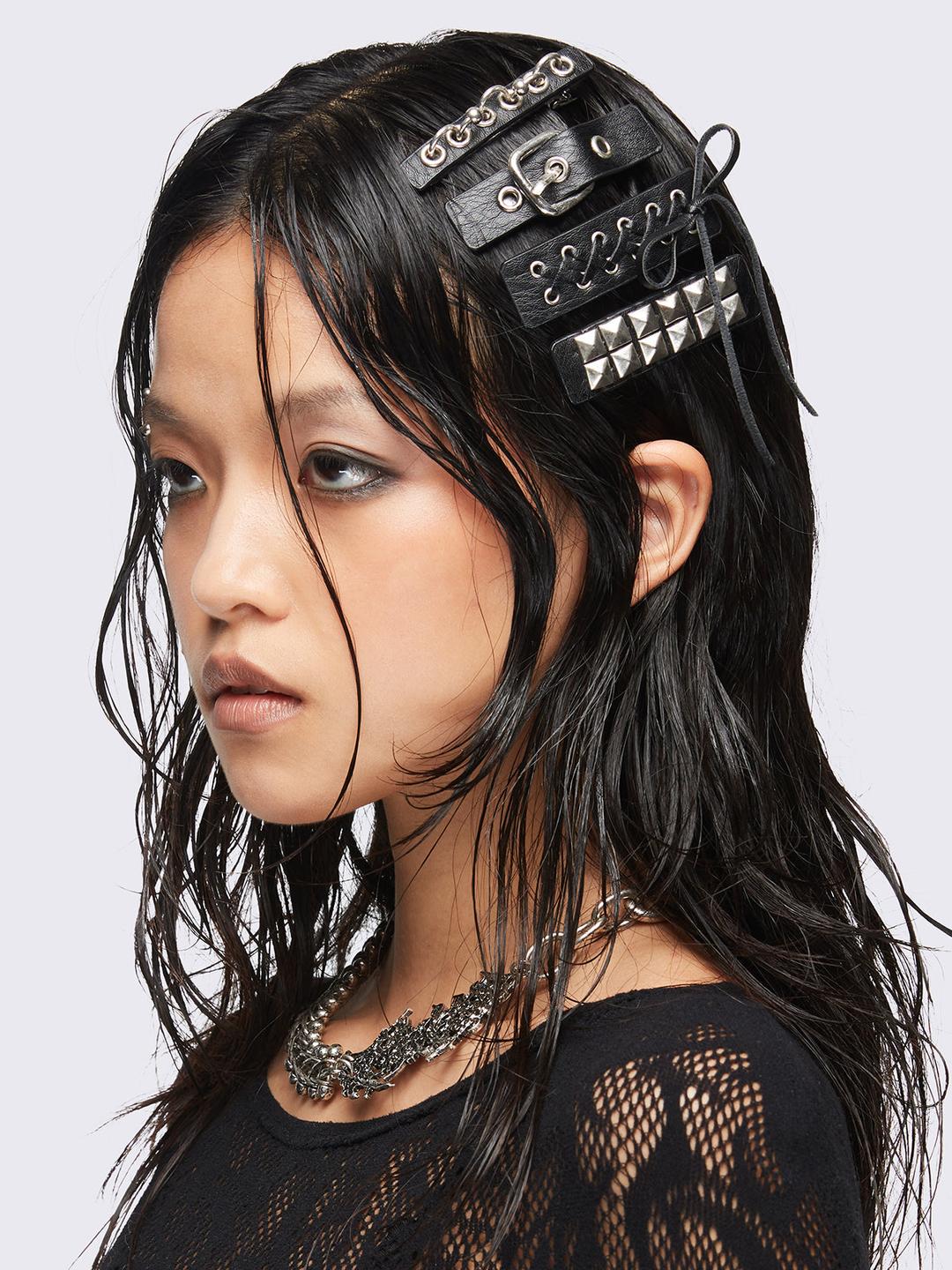Apex Hair Clip Set - One Size / Black