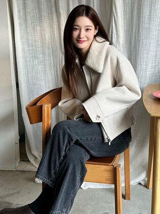 Fur Collar Handmade Jumper NEW2WMA07