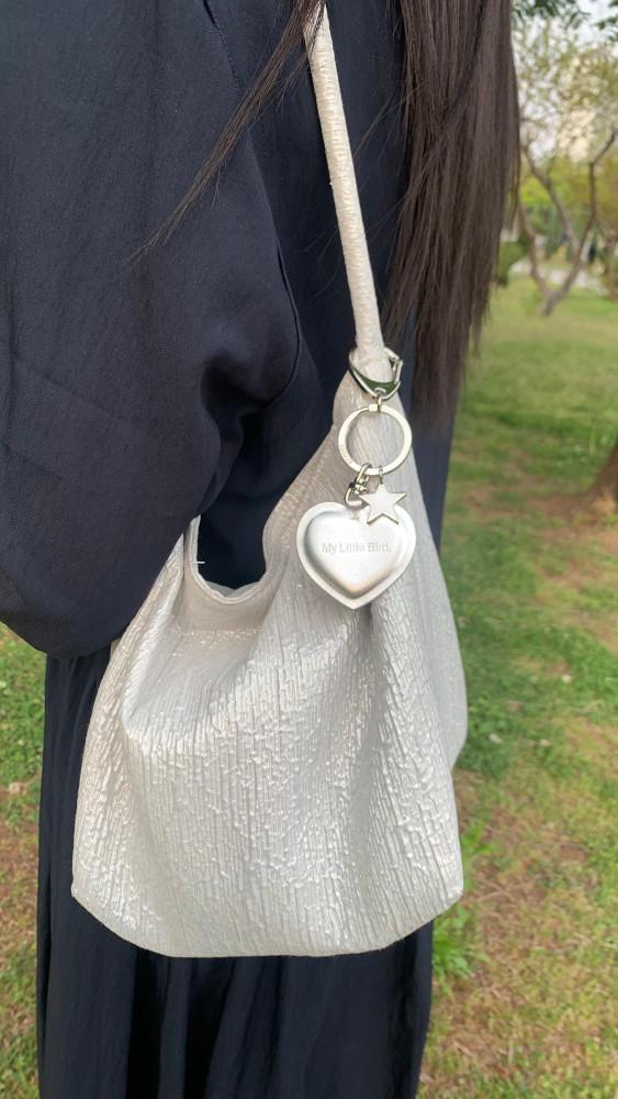 에포에(ETPOÈT) 실버 하트 가죽키링 (커스텀 각인)