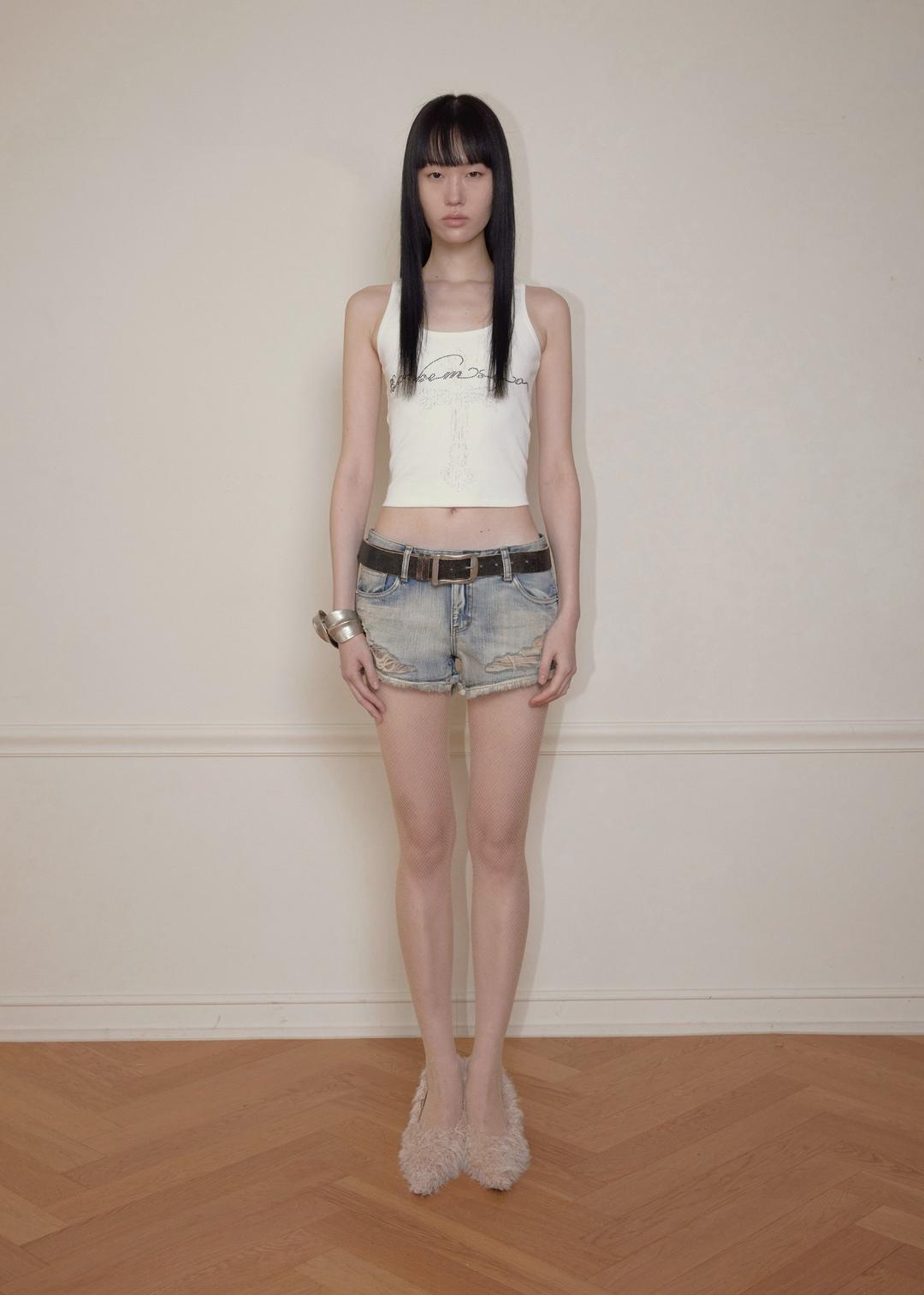 [2ND 5/11~ 발송] JEWEL TANK TOP, IVORY