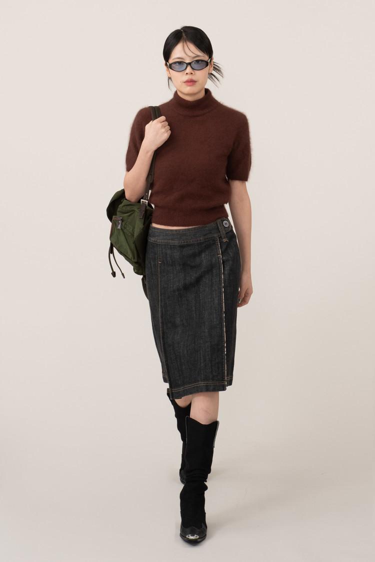 Burberry denim skirt