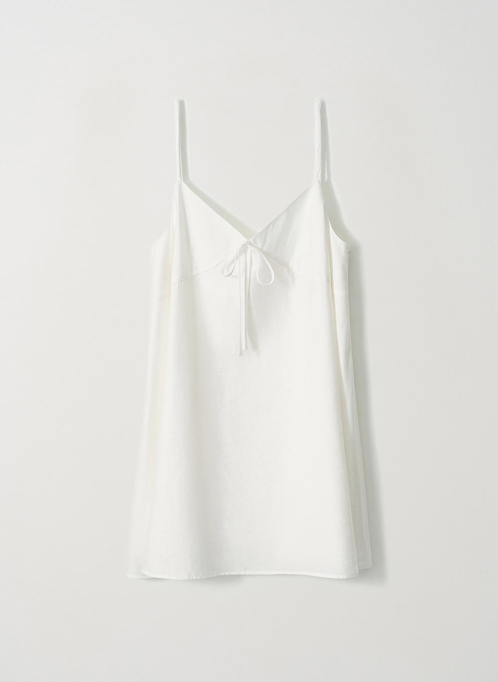 MIni Flare Sleeveless Dress_White