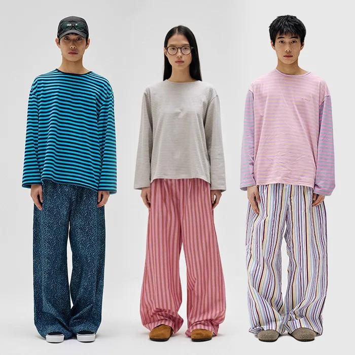 [29CM 단독]트윈 레이어드 파자마 셋업 2SIZES 7SET (선물패키지포함)