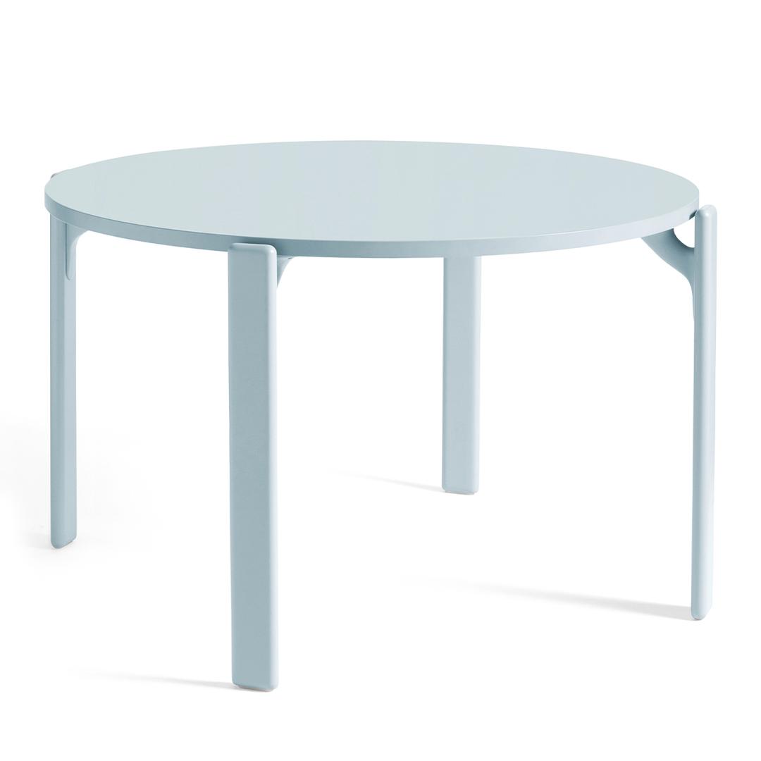 Rey Table Gull Laminate Tabletop Slate Blue Water Based Lacquered Beech