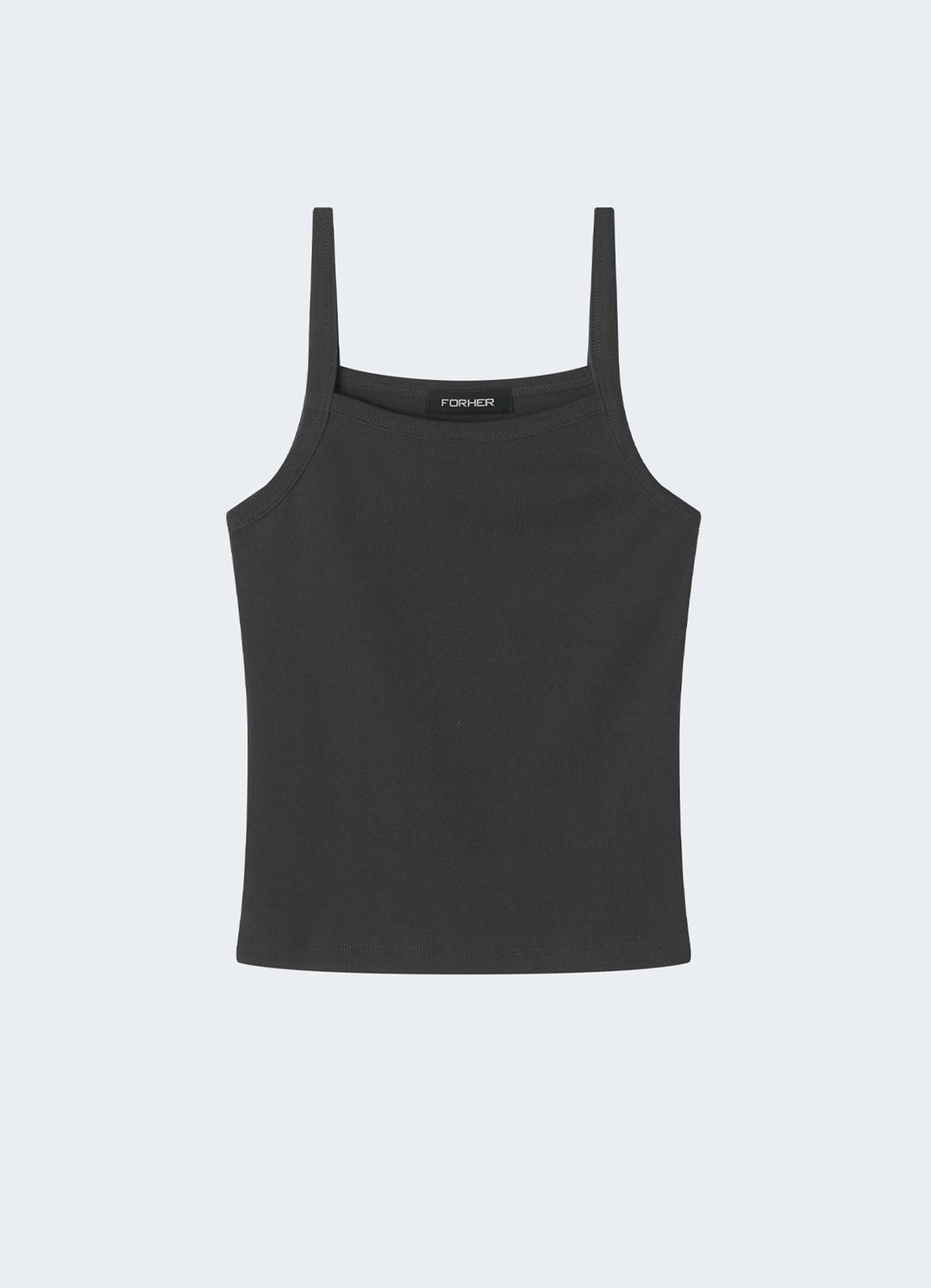 NORD SLEEVELESS TOP (CHARCOAL)