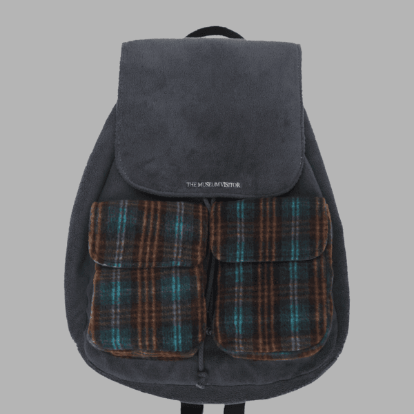 CHECK MIXED BACKPACK (GREY)