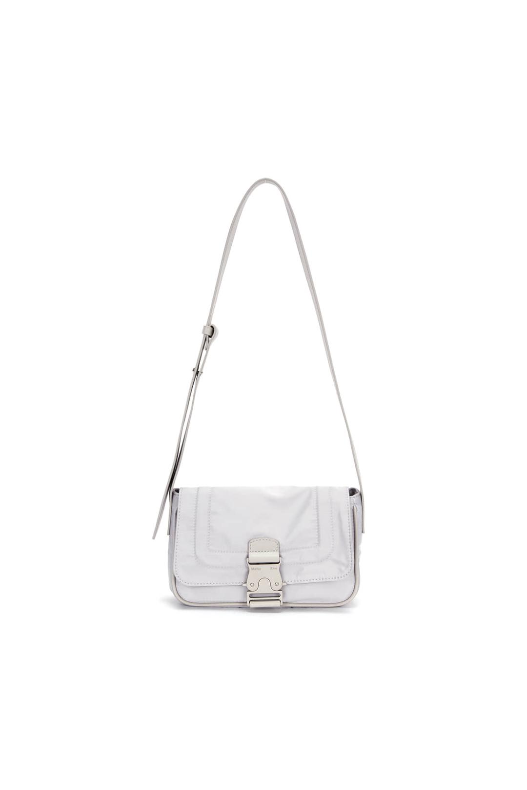 MINI BUCKLE BAG IN LIGHT GREY