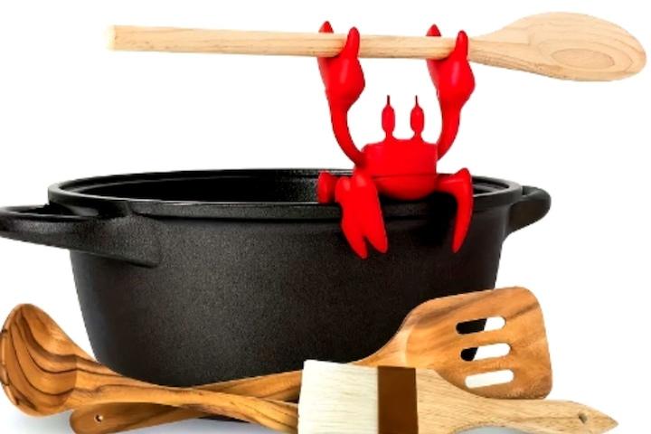 꽃게 냄비 받침 꽂이 특이한 소품 거치대 귀여운